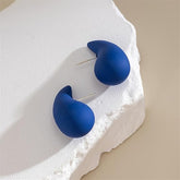 Blue Chunky Drop Earring
